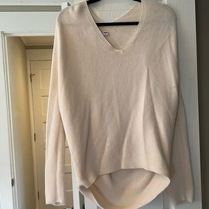 Beige sweater blouse
